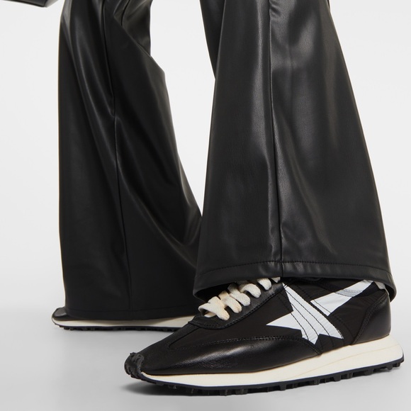 Golden Goose Black and White Marathon M77 Sneakers - Picture 2 of 6